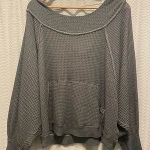 Free People - Green Sweatshirt